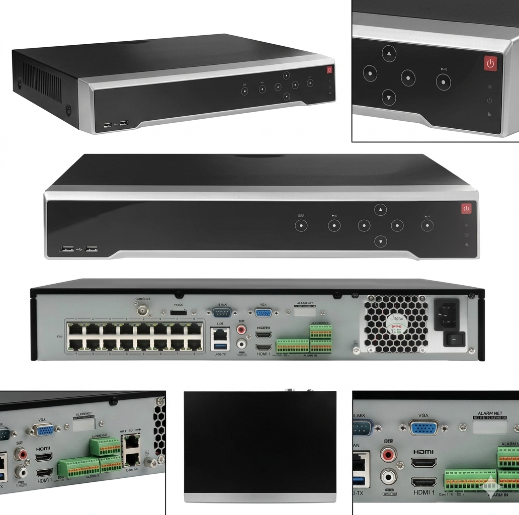 HIK Grabadoras de Vídeo en Red, Grabadoras de Vídeo con Función POS e Inteligentes, 32 MP, NVR, ANPR, 64 Canales, 1.5U, 8K