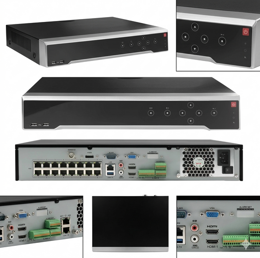 HIK Grabadoras de Vídeo en Red, Grabadoras de Vídeo con Función POS e Inteligentes, 32 MP, NVR, ANPR, 64 Canales, 1.5U, 8K