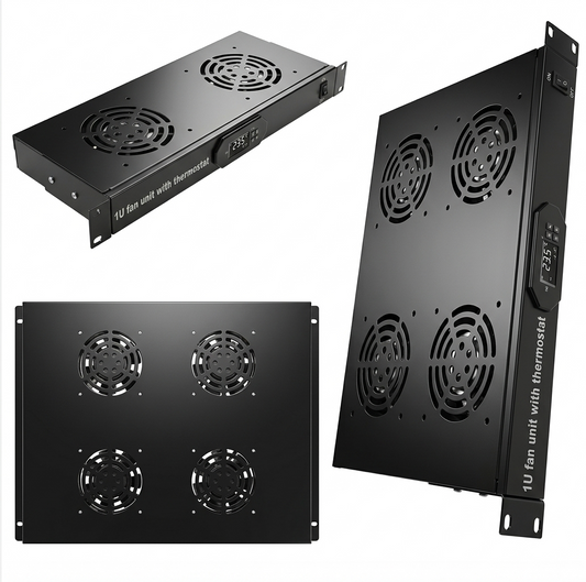 Unidad de Ventilador de 19 Pulgadas y 1U para Montaje en Rack
